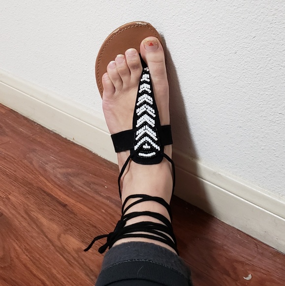 💲Boho Wrap-around Sandals💲 - Picture 4 of 6